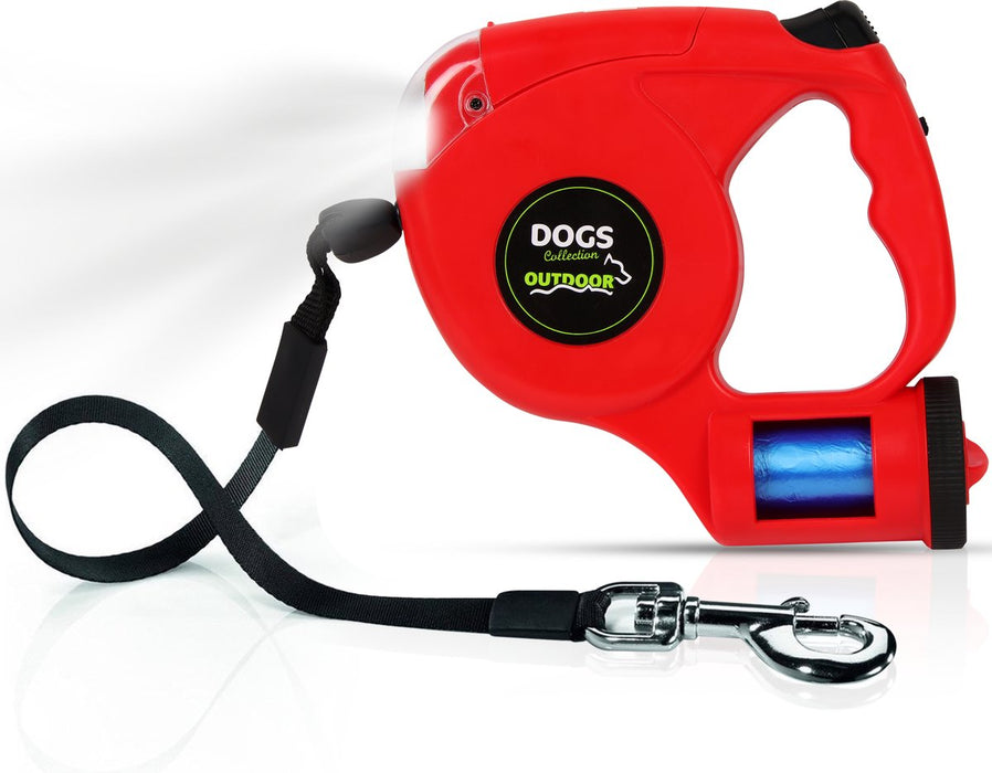 Laisse pour chien Niceey - 5 mètres - Rouge