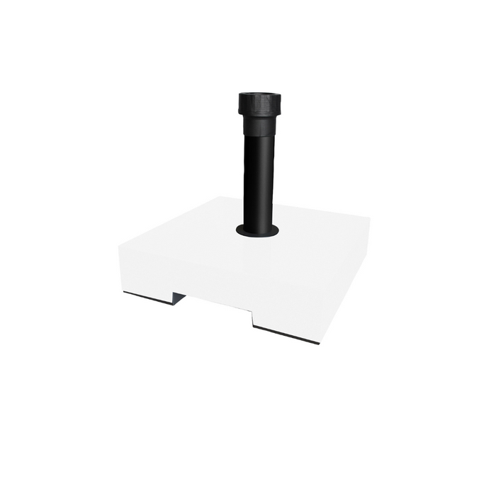 Pied de parasol Niceey - Universel - Béton 30kg - Blanc