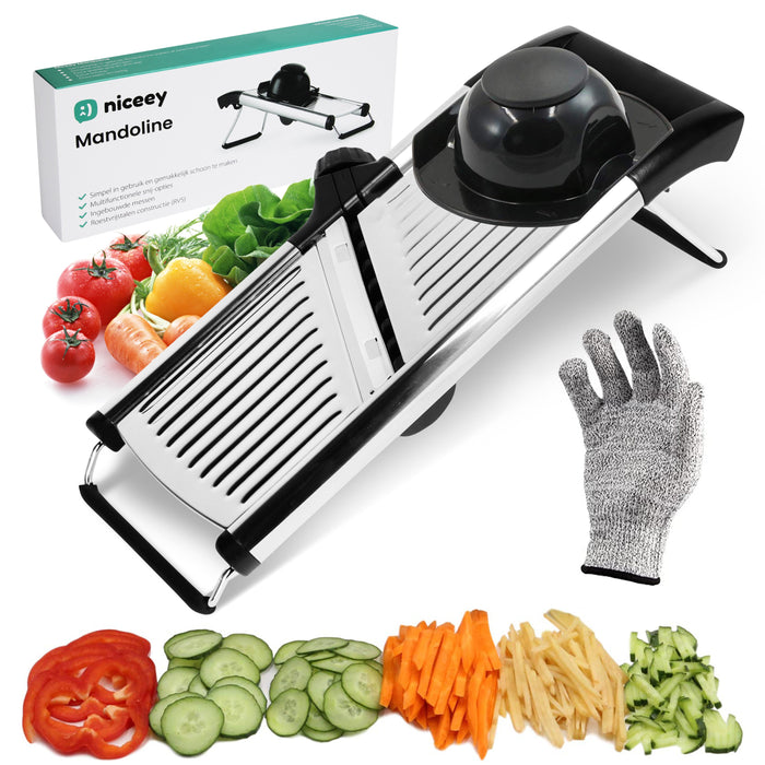 Niceey Mandoline - Groentesnijder - RVS