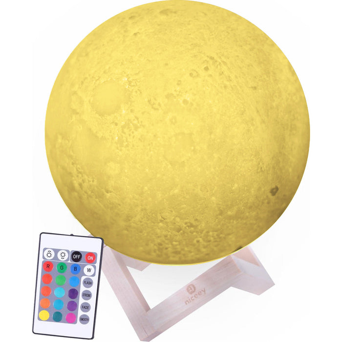 Lampe Lune Niceey - 20 cm - Plusieurs Couleurs