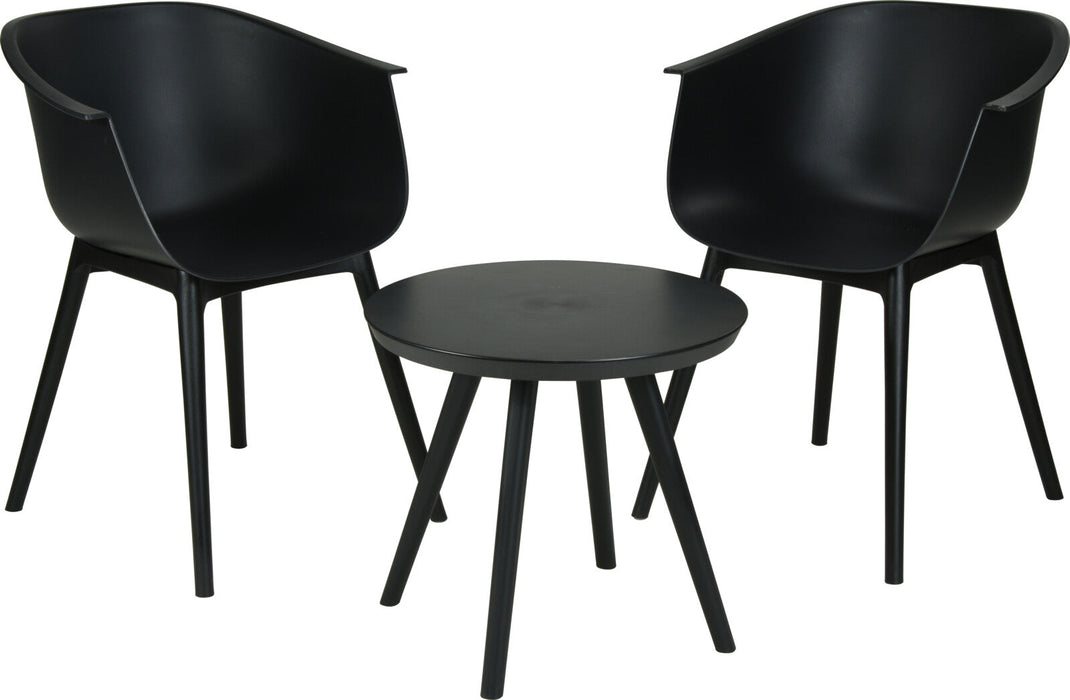 Ensemble de jardin Niceey, 3 pièces, noir
