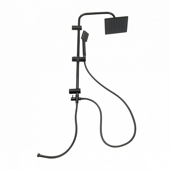 Ensemble de douche à effet pluie Niceey, réglable, noir mat