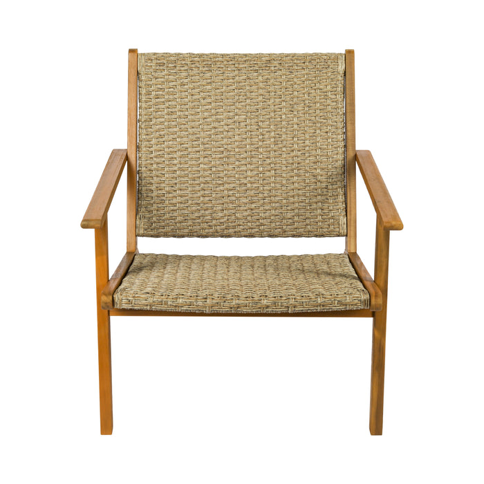 Ensemble de jardin de luxe Niceey, 3 pièces, bois d'acacia