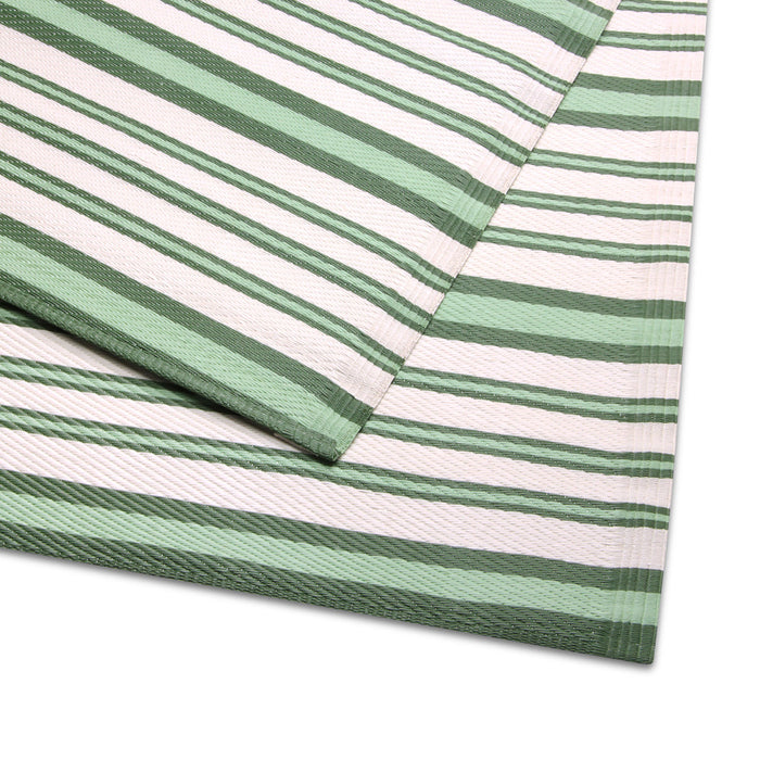 Tapis d'extérieur Niceey - Tapis de jardin - 160x230cm - Vert/Blanc