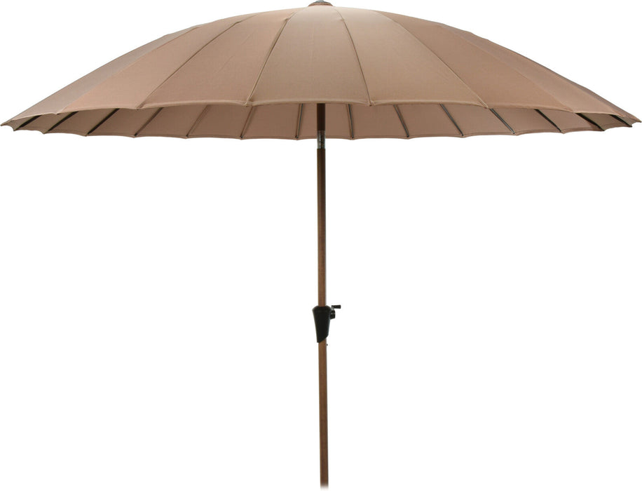 Parasol Niceey Shaghai - Bois - Inclinable - 280CM - Taupe