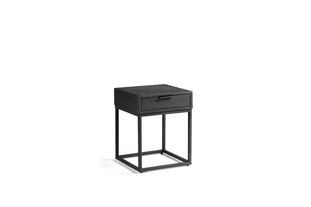 Niceey Table de chevet 1L, Lave, B340 noir