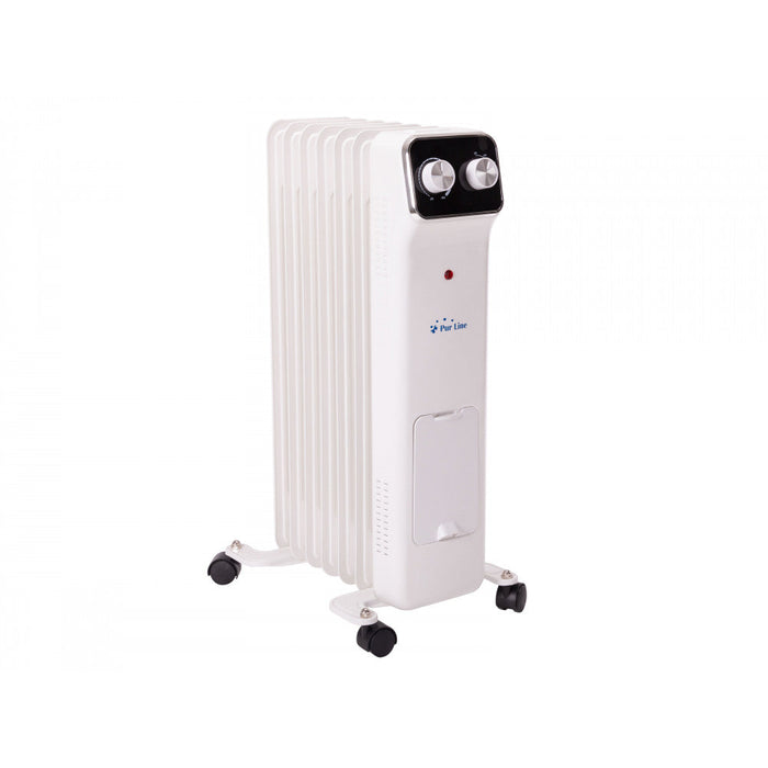 Radiateur à huile Pureline - jusqu'à 1500W - Blanc