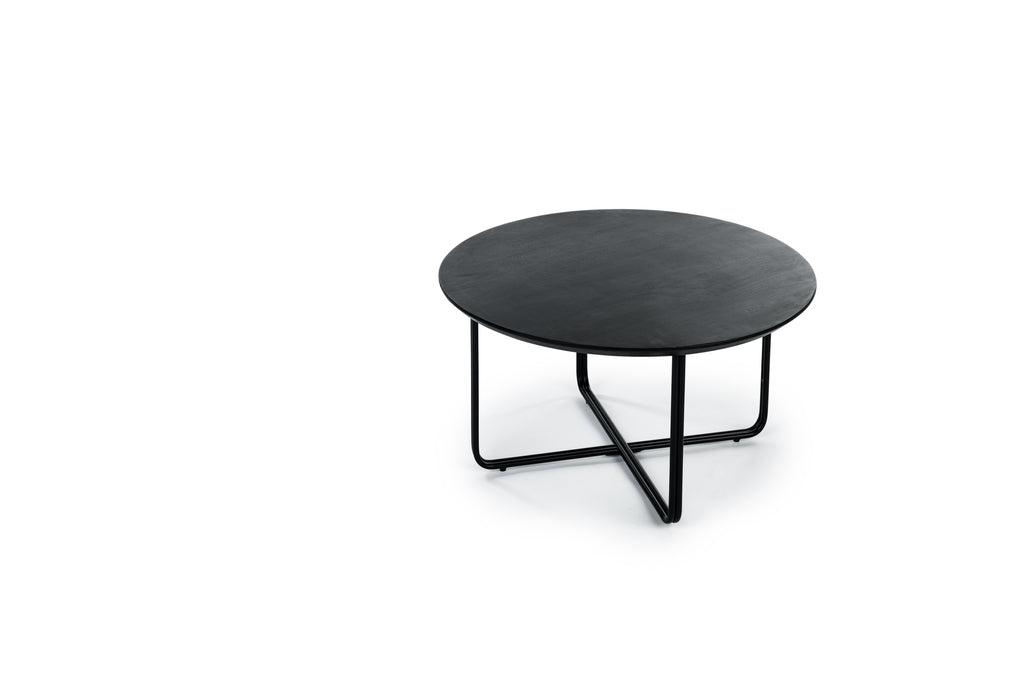 Niceey Table basse ronde, 75 cm, B340 noir