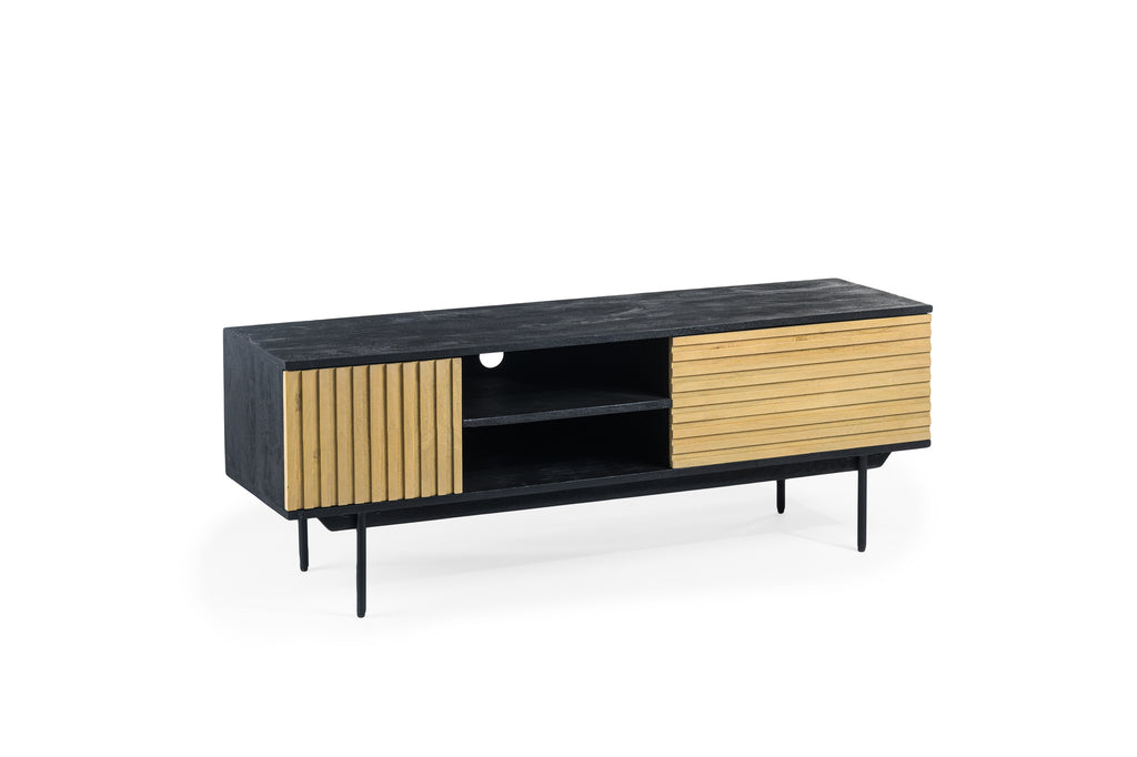 Meuble TV Niceey 2D, 140 cm, B180 naturel
