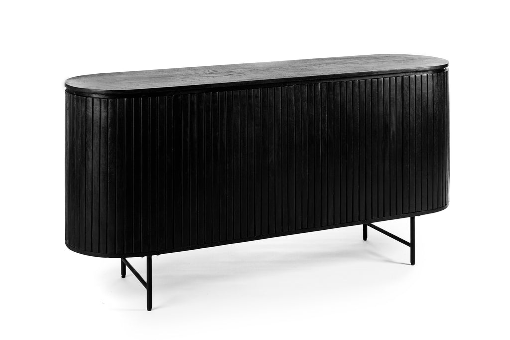 Meuble TV Niceey 4D, 165 cm, B340 noir