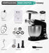 Niceey Keukenmachine 3-in-1 - Keukenrobot - Foodprocessor - 1500W - RVS Mengkom (7,5L) - Mixer met Garde Deeghaak Menghaak - Incl Gehaktmolen en Blender - Zwart