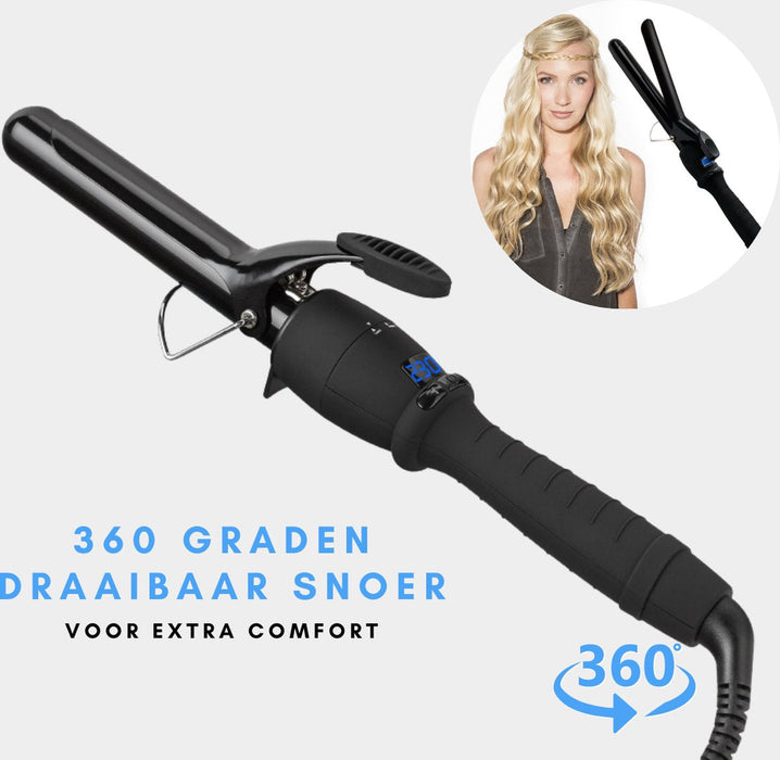 Fer à friser Niceey - Bigoudi - 120-210°C - Noir