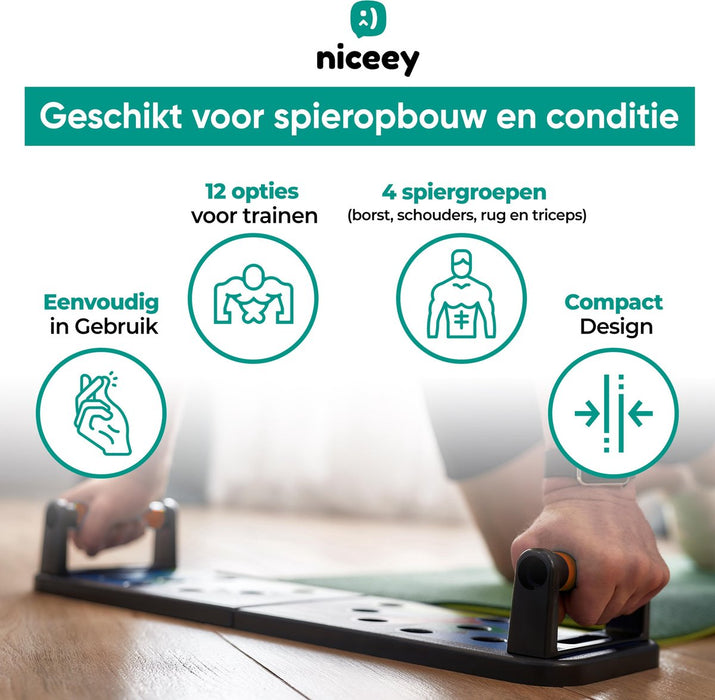 Niceey Push Up Board - Tableau d'impression - Plusieurs options