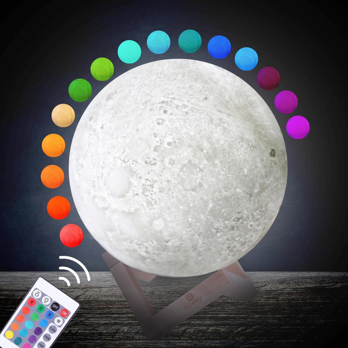 Lampe Lune Niceey - 20 cm - Plusieurs Couleurs