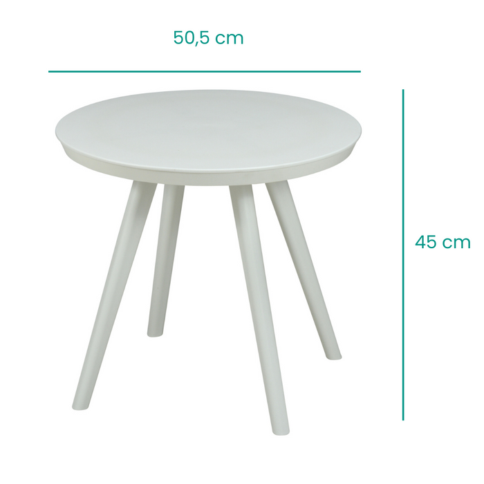 Ensemble de jardin Niceey, 3 pièces, blanc