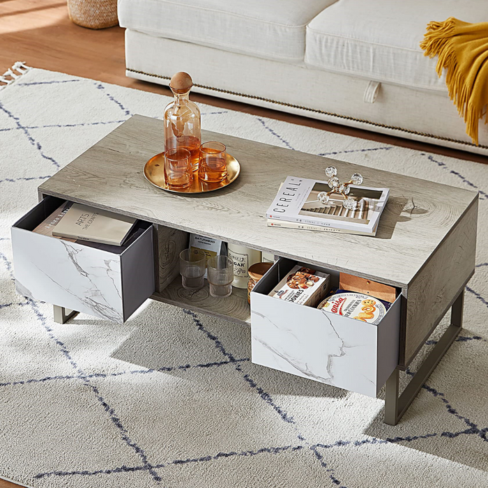 Table basse Niceey - Table basse - Aspect marbre