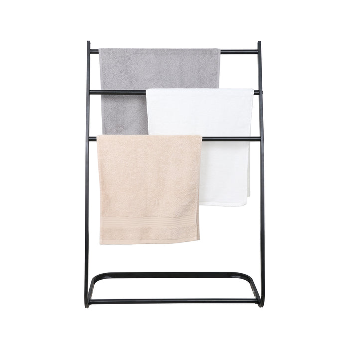 Porte-Serviettes Niceey - 3 Bras - Métal - Noir