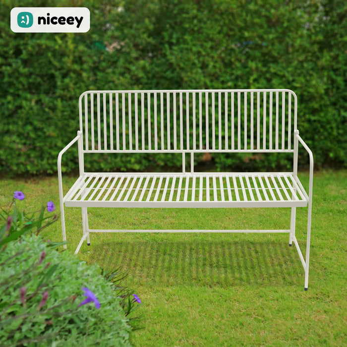 Banc de jardin Niceey - Pliable - Craie
