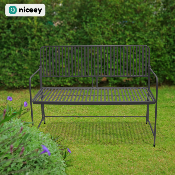 Banc de Jardin Niceey - Pliable - Anthracite