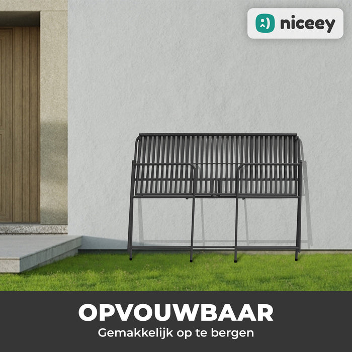 Banc de Jardin Niceey - Pliable - Anthracite