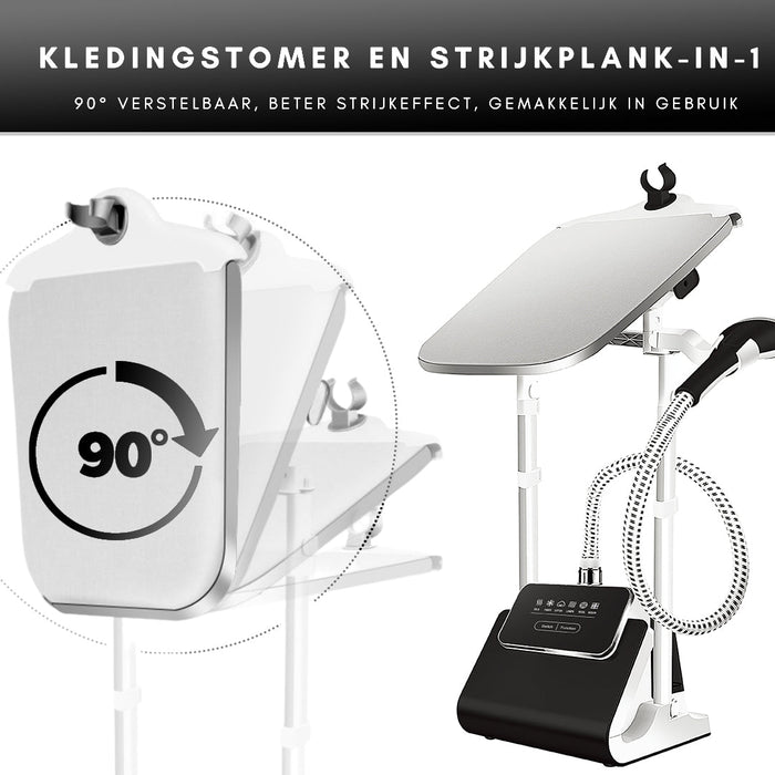 Défroisseur Niceey - 1800W - avec planche à repasser - Noir