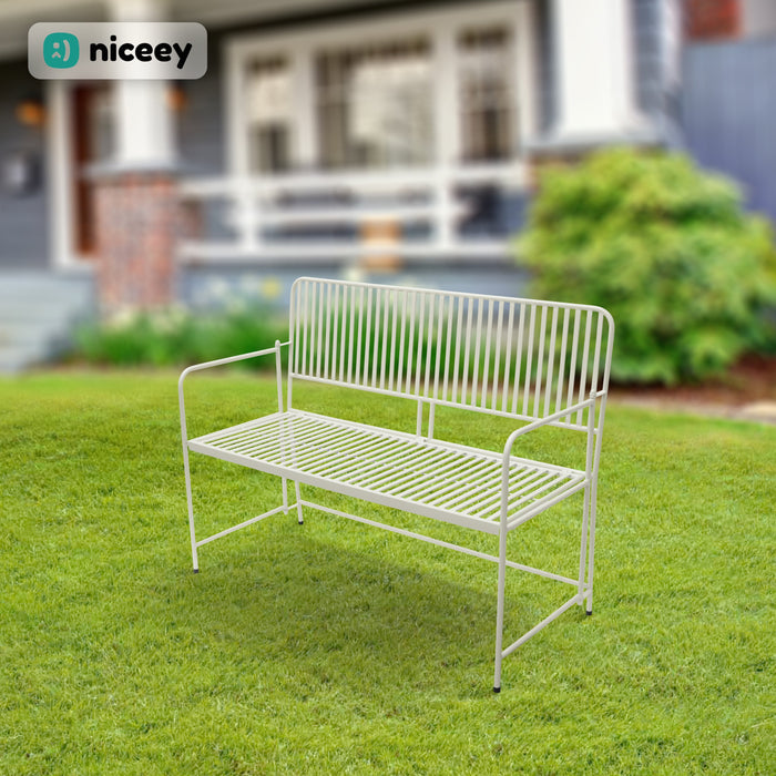 Banc de jardin Niceey - Pliable - Craie