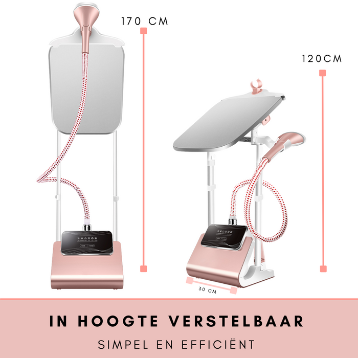 Défroisseur Niceey - 1800W - avec planche à repasser - Rose