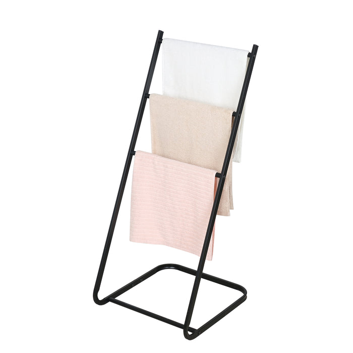 Porte-Serviettes Niceey - 3 Bras - Métal - Noir