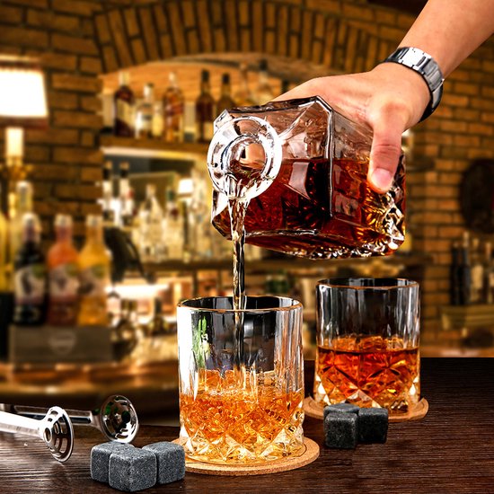 Carafe à Whisky Niceey - 900 ml - Verre 
