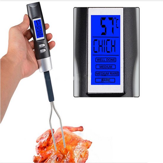 NICEEY Thermomètre à Viande Double Fourchette