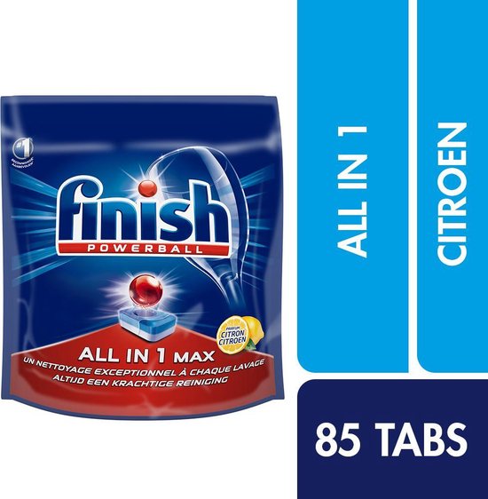 Tablettes Finish Powerball All in 1 Max pour lave-vaisselle Citroën - 170 tablettes - Pack annuel - Pack économique