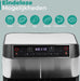Niceey Dubbele Airfryer XXL - Twee Kookvakken - 8.0 Liter - 2460 Watt - Incl. Kookboek - Dual Functie - Zilver