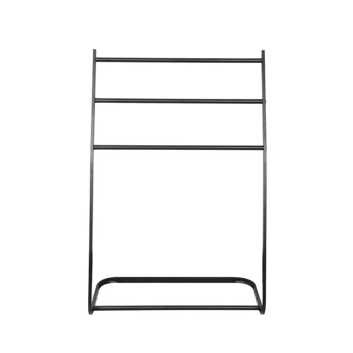 Porte-Serviettes Niceey - 3 Bras - Métal - Noir