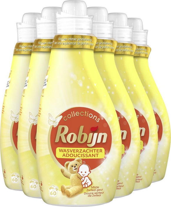 Robijn Collections Adoucissant Zwitsal - 6 x 60 lavages - Pack économique