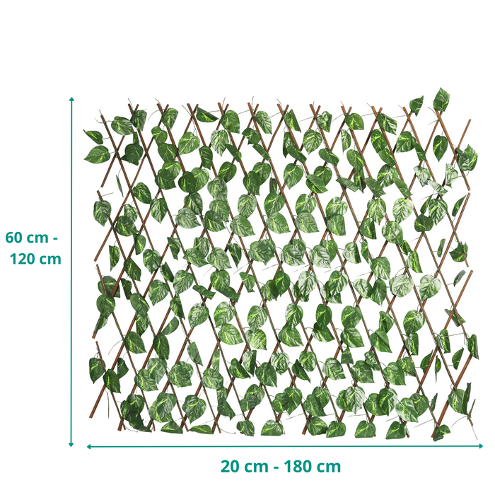 Niceey Lierre artificiel sur treillis - 180x90 cm - Vert