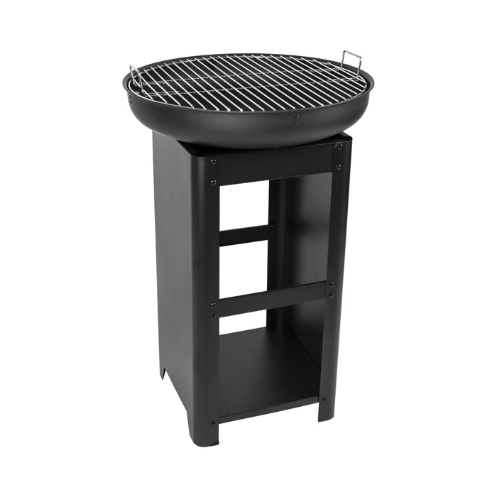 Niceey Barbeque - BBQ - Avec espace de rangement - Ø61CM - Noir