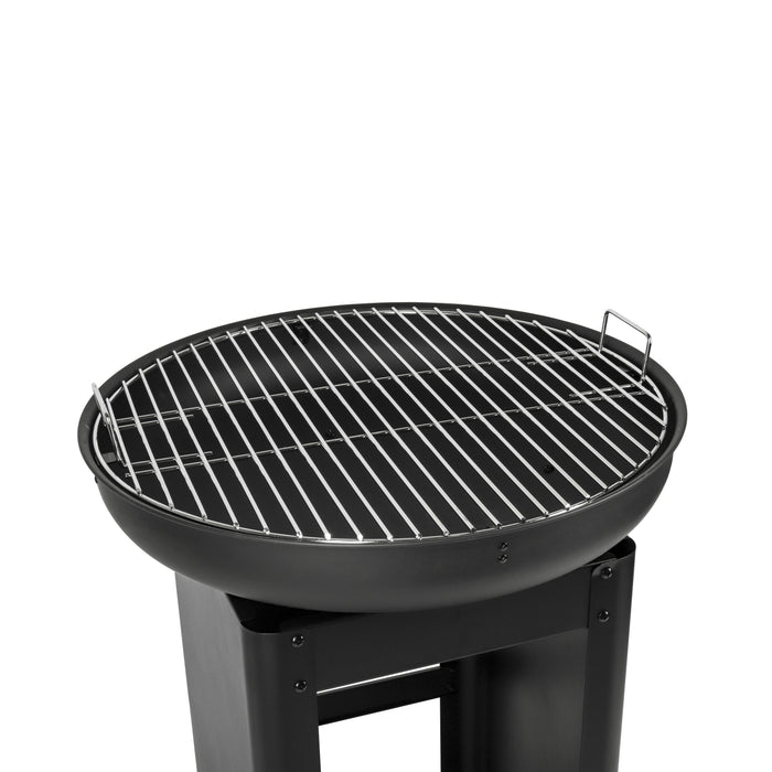 Niceey Barbeque - BBQ - Avec espace de rangement - Ø61CM - Noir