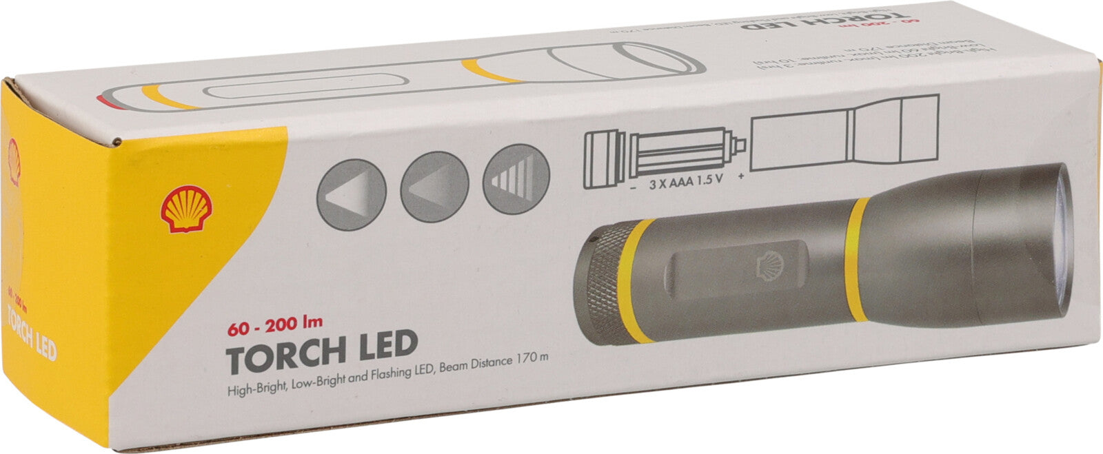 Lampe de poche Shell - LED - Zoomable