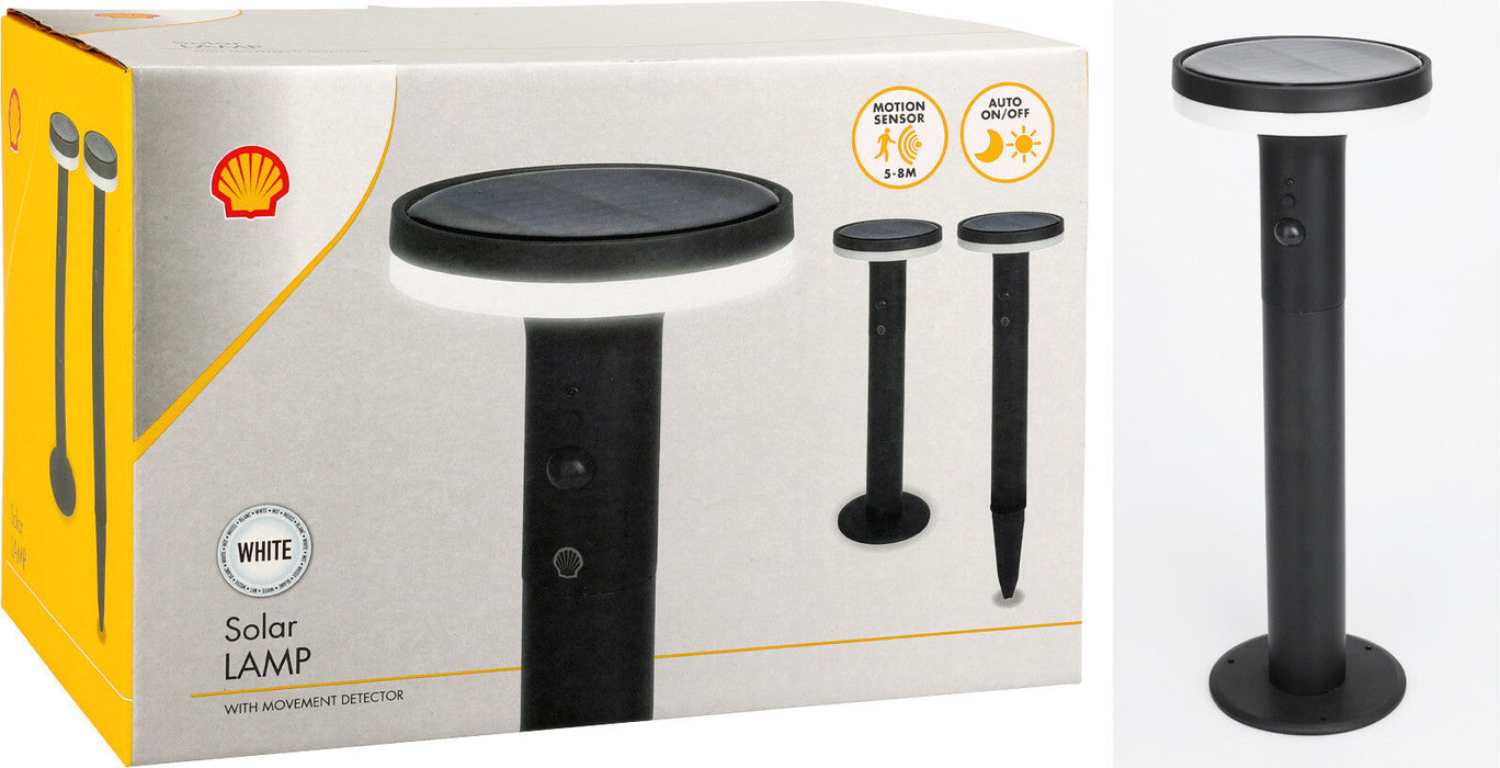Lampe d'extérieur solaire Shell, LED, énergie solaire, noir
