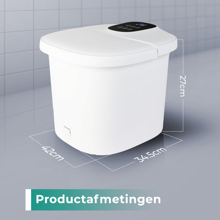 Bain de pieds massant Niceey 3XL - avec rouleaux automatiques - Blanc