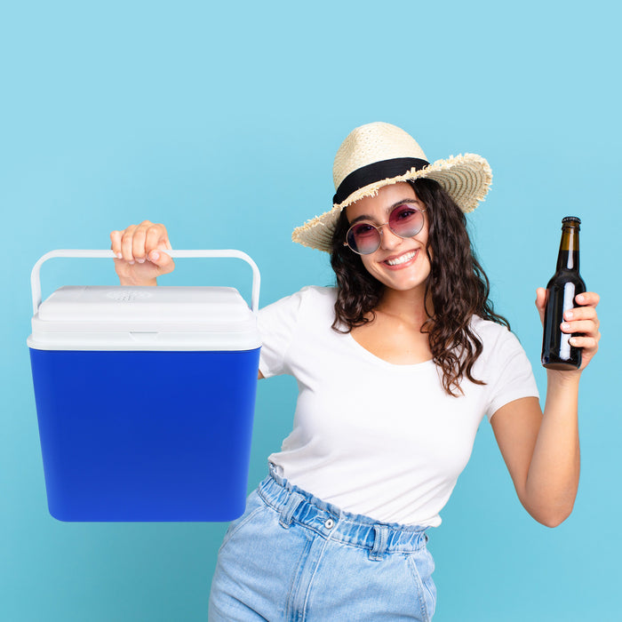 Glacière Thermo Électrique Niceey - 24 L - Refroidit et Chauffe - Bleu 