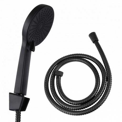 Niceey Douchekop met Slang - Waterbesparend - Handdouche ø 12cm - 3 Standen - Mat Zwart