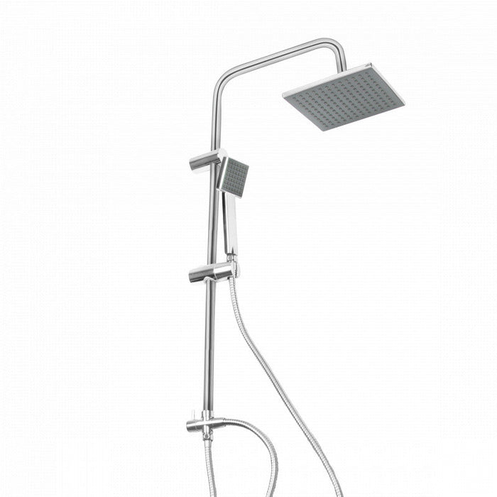 Ensemble de douche à effet de pluie Niceey, réglable, chrome