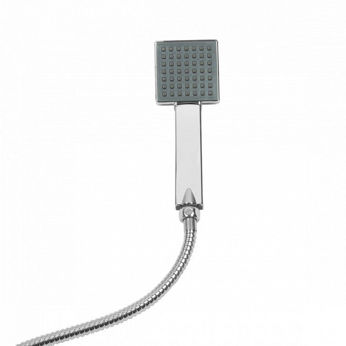 Ensemble de douche à effet de pluie Niceey, réglable, chrome