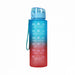 Niceey Waterfles - Drinkfles met Tijdmarkeringen - Bidon - Sportfles - 1 Liter - Drinkbeker - BPA vrij