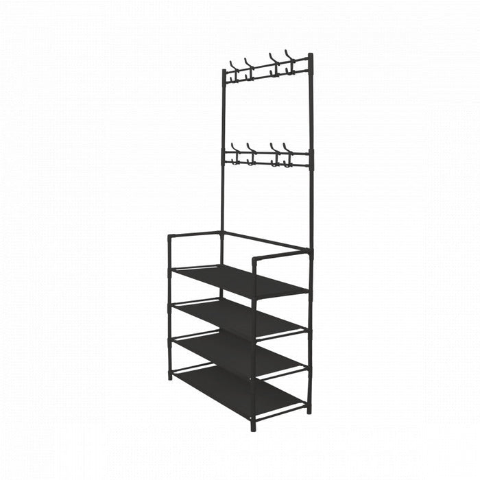 Niceey Armoire rack - Portemanteau - Noir