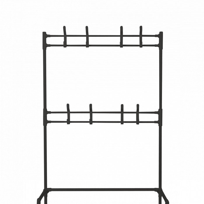 Niceey Armoire rack - Portemanteau - Noir