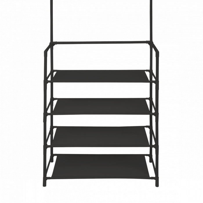 Niceey Armoire rack - Portemanteau - Noir