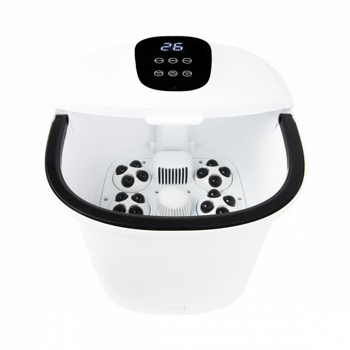 Bain de pieds massant Niceey 3XL - avec rouleaux automatiques - Blanc