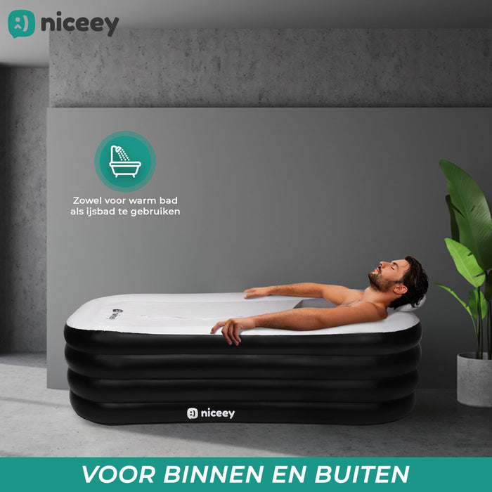 Baignoire gonflable Niceey - Baignoire à hanches - Noir